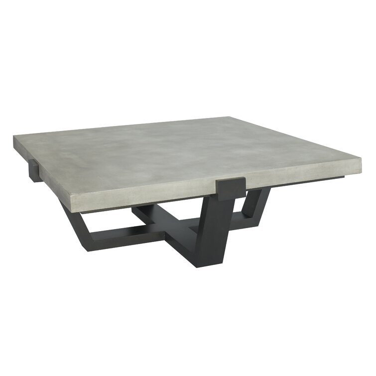 Concrete square deals coffee table